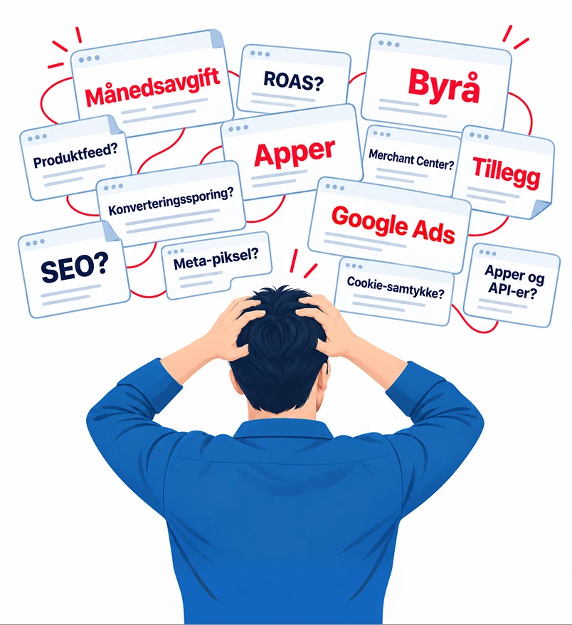 Retailer overwhelmed by agency fees, advertising tools, apps, and technical jargon